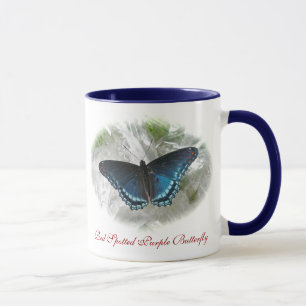 Mug Boug de papillon pourpre tacheté rouge