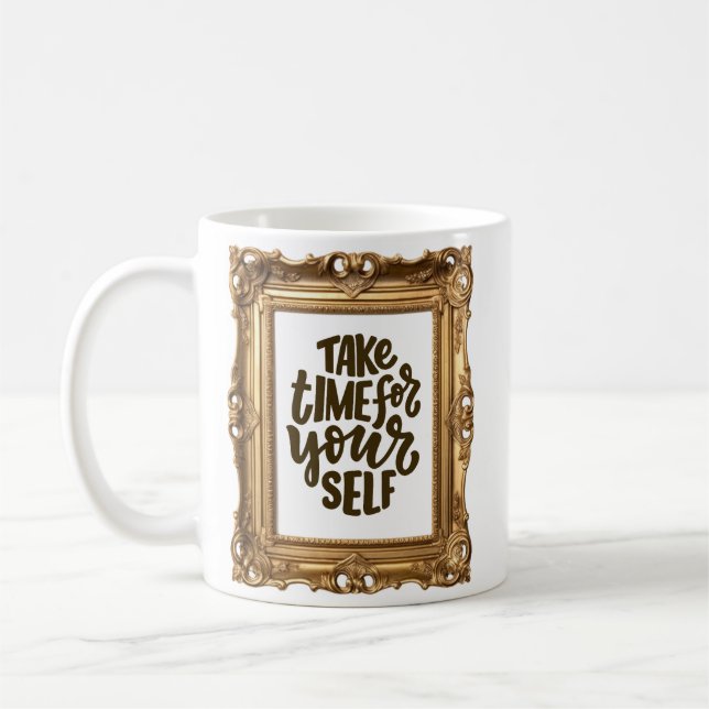 Mug Boug de pleine conscience - Citation "Prenez le te (Gauche)