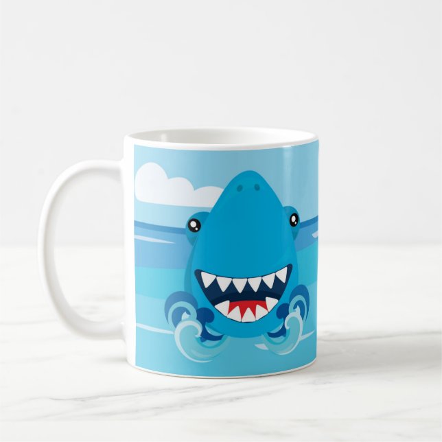 Mug Boug de requin personnalisé (Gauche)