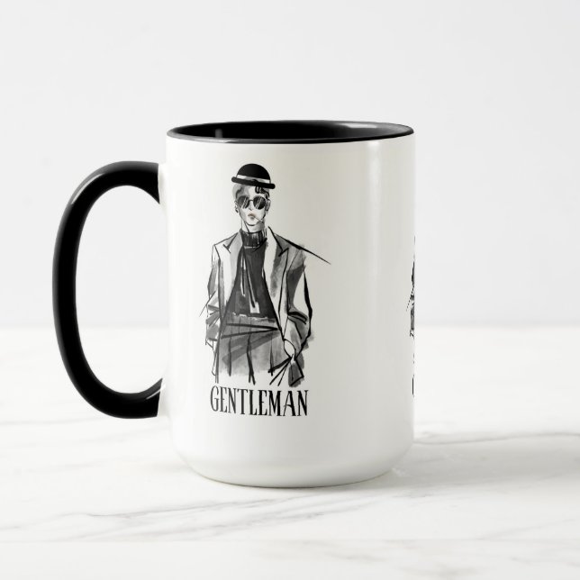 Mug Boug de tatouage à l'aquarelle (Gauche)