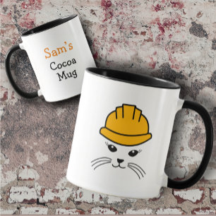 Mug Boug de travailleur de construction de chats Sassy