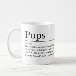 Mug Boug définition Pops ・Cadeau Grandpa personnalisé