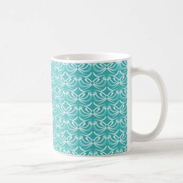 Mug Boug d'élégance rayonnante, Turquoise (Droite)