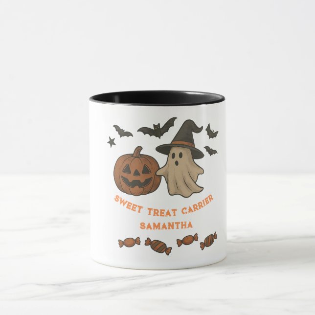 Mug Boug d'Halloween éffrayant - Boos, chauves-souris  (Centre)