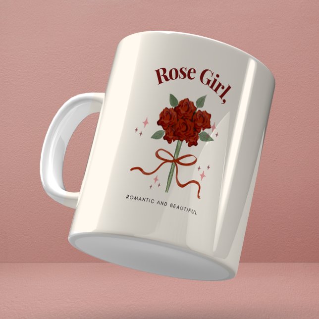 Mug Boug d'illustration Rose d'aquarelle (Créateur téléchargé)