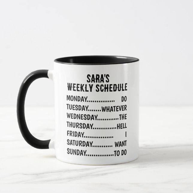 Mug Boug du programme de retraite - Humour personnalis (Gauche)
