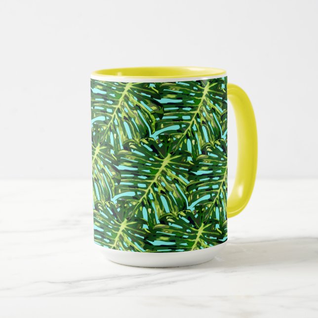 Mug Boug Feuille Monstera - Verdure (Devant droit)