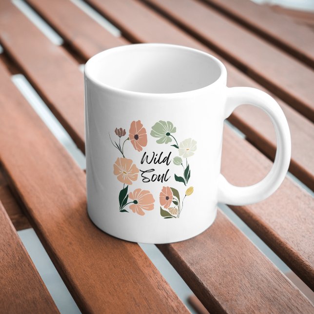 Mug Boug Fleur sauvage moderne Wild Soul (Créateur téléchargé)