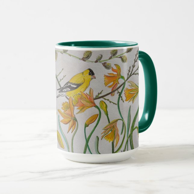 Mug Boug Goldfinch & Daffidols (Devant droit)