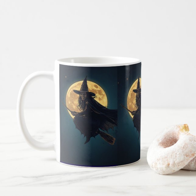 Mug Boug Halloween sorcière - Cadeau Éffrayant de la c (Avec donut)