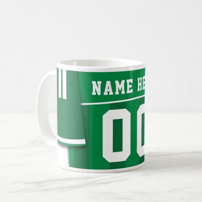 Mug Boug Jersey de Football, Vert, Football (Devant gauche)
