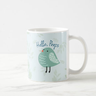 Mug Boug mignonne avec l'oiseau "Bonjour les gens"