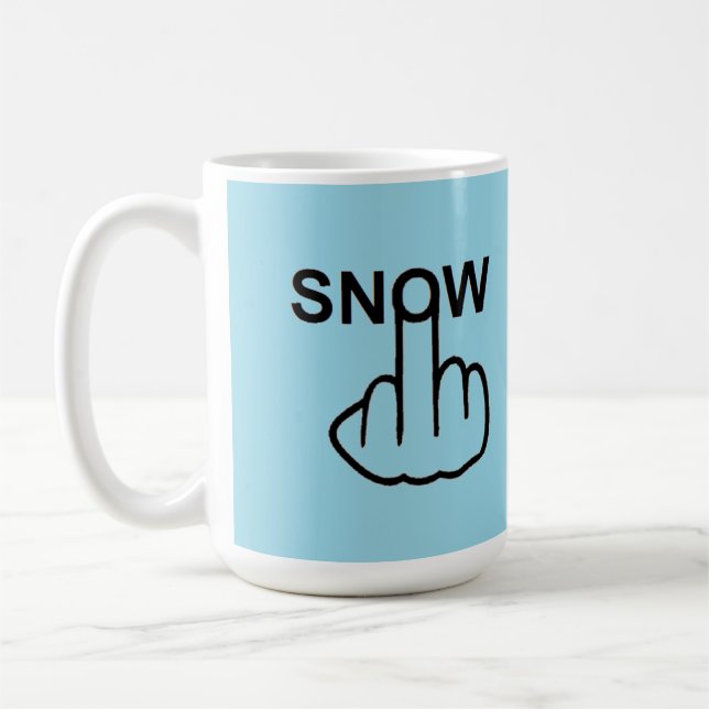 Mug Boug Oiseau bouillon Neige retourné (Gauche)