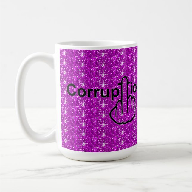 Mug Boug Oiseau Déverser La Corruption Sucre (Gauche)