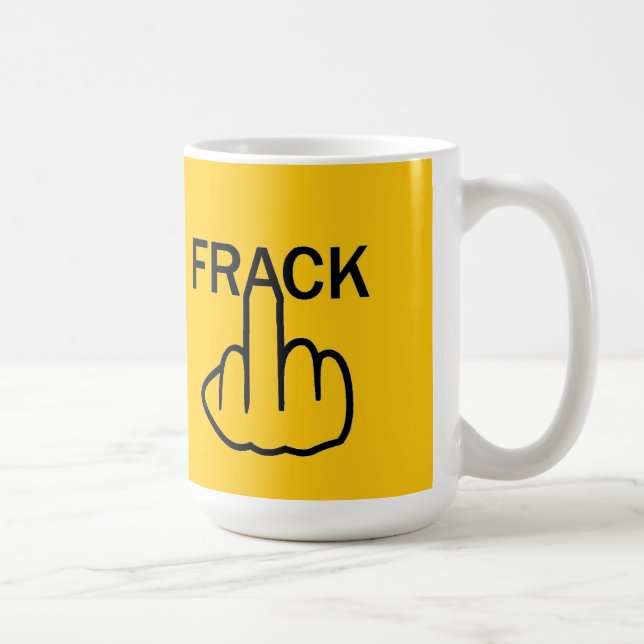 Mug Boug Oiseau Flipping Stop Fracking (Droite)