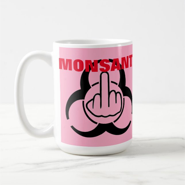 Mug Boug Oiseau renverser Monsanto Bio Danger Retourne (Gauche)