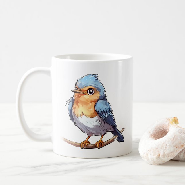 Mug Boug Oiseau unique - Parfait pour le passionné d'o (Avec donut)