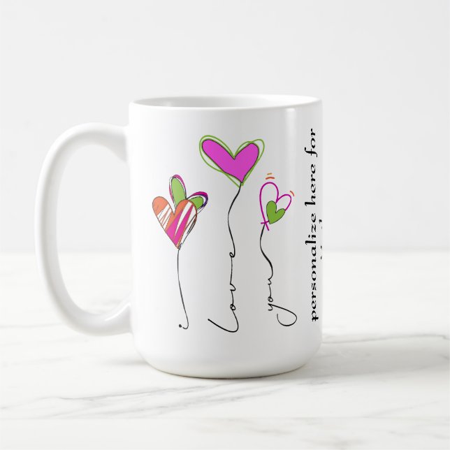 Mug Boug parfait pour personnaliser pour n'importe qui (Gauche)