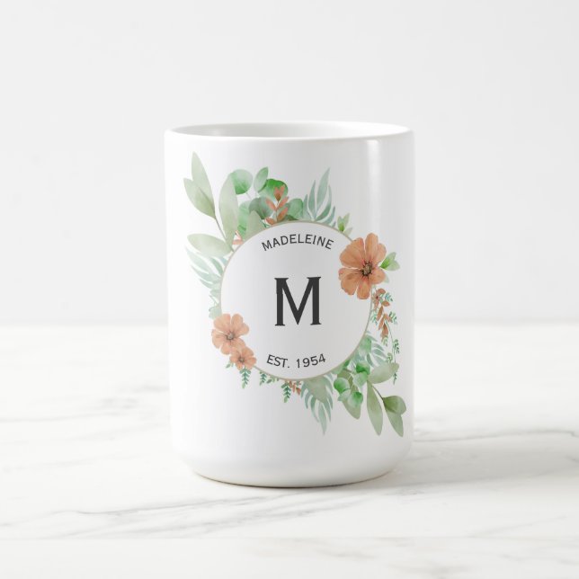 Mug Boug "Pêche florale" - Cadeau personnalisé (Centre)
