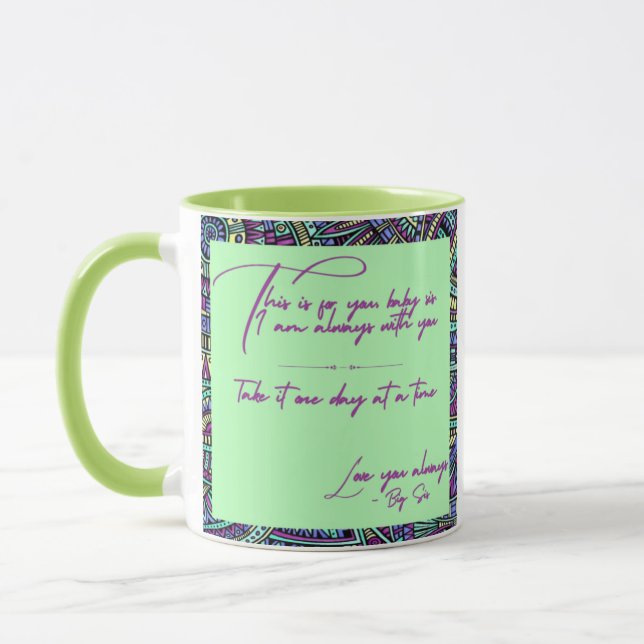 Mug Boug personnalisé cadeau pour Baby Sister (Gauche)