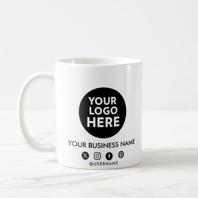 Mug Boug promotionnel personnalisé avec logo d'entrepr (Gauche)