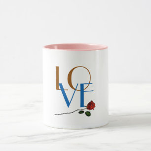 Mug Boug Valentine Rose rouge - Cute Love Café cadeau