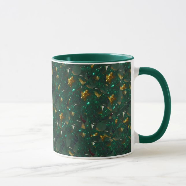 Mug Boug vert écorché d'or (Droite)
