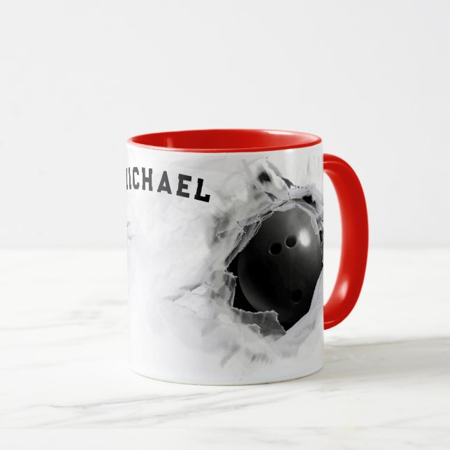 Mug Bouge collective de Bowling personnalisée (Devant droit)