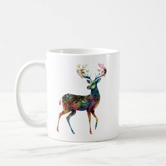 Mug Bouge d'animaux de l'esprit de cerf (Gauche)