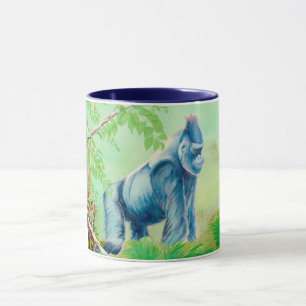 Mug Bouge de café avec gorille, animal zoo