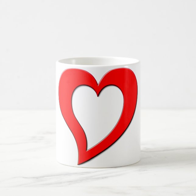 Mug Bouge de café en forme de coeur (Centre)