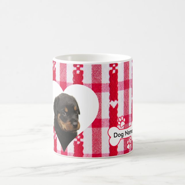 Mug Bouge de café Rotweiler en forme de coeur personna (Centre)