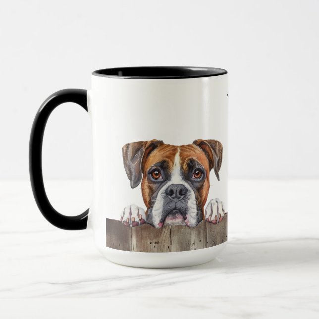 Mug Bouge de chien de boxe (Gauche)