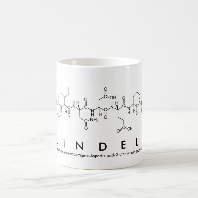 Mug Bouge de nom du peptide Lindell (Centre)