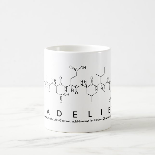 Mug Bouge de nom du peptide Madelief (Centre)