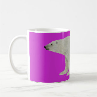 Mug Bouge d'ours polaire sur rose