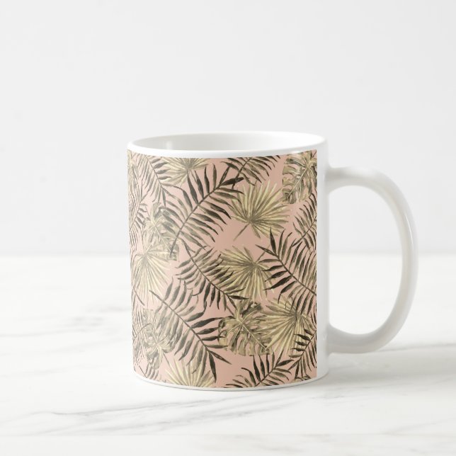 Mug Bouge tropicale à feuilles de palmier (Droite)