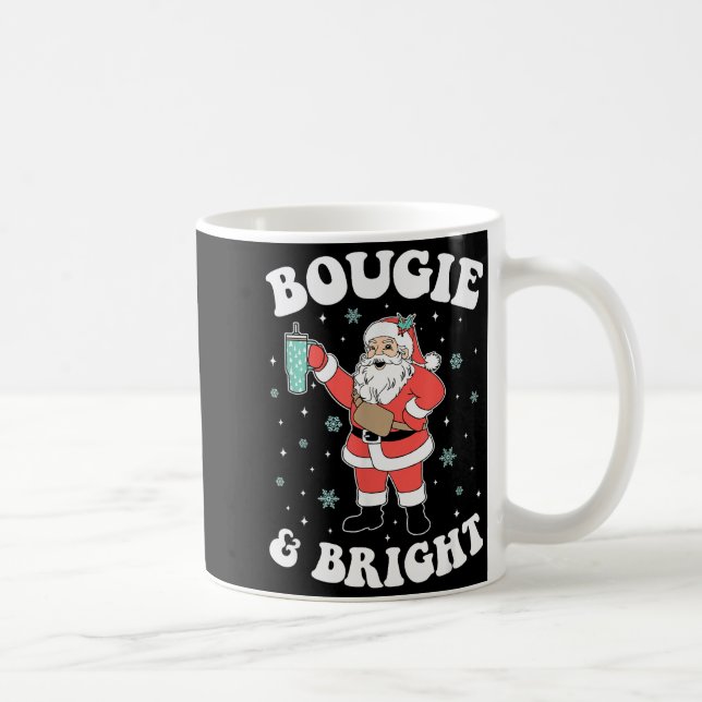 Mug Bougie &amp; Bright Funny Christmas Santa Claus  (Droite)