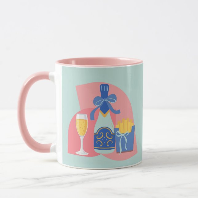 Mug Bougie Champagne et Fries (Gauche)