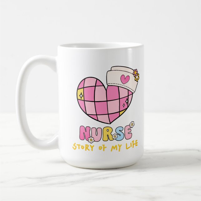 MUG BOUGIE DE CAFÉ INFIRMIÈRE (Gauche)
