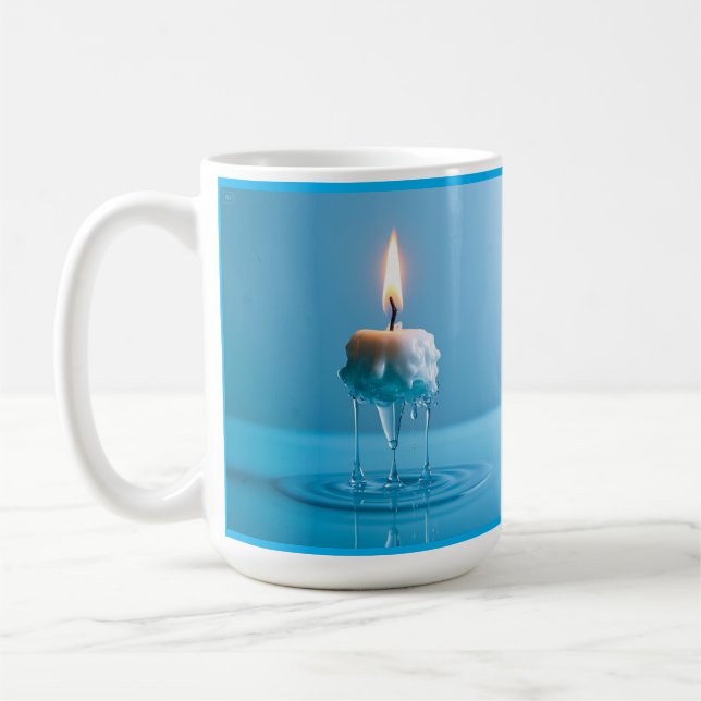 Mug Bougie flottante élégante (Gauche)