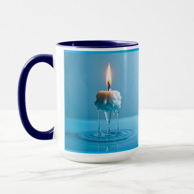 Mug Bougie flottante élégante (Gauche)