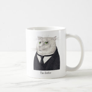 Mug BOUGIER blanc CAT + texte
