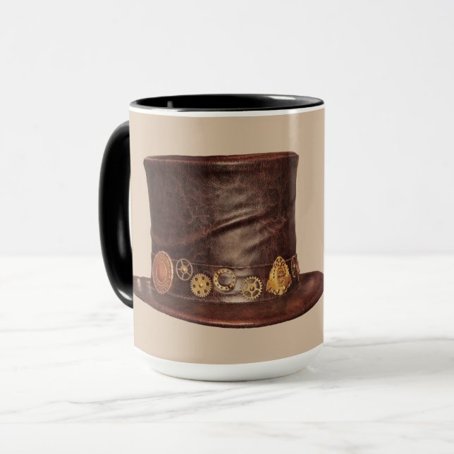 MUG BOUGIES DE CAFÉ EN HAUT DU HAT (Devant gauche)