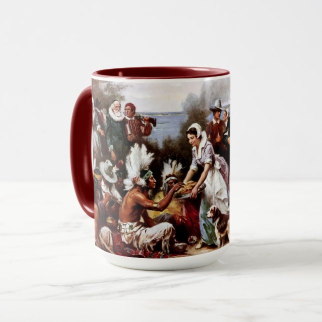 Mug Bougs Cadeaux De Thanksgiving Fine Art (Devant gauche)