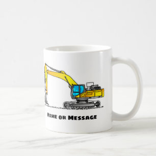 Mug Bougs D'Excavateur, Bouchons De Construction, Tran