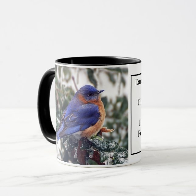 Mug Bouillie de café de l'Est du Bluebird avec identif (Devant gauche)