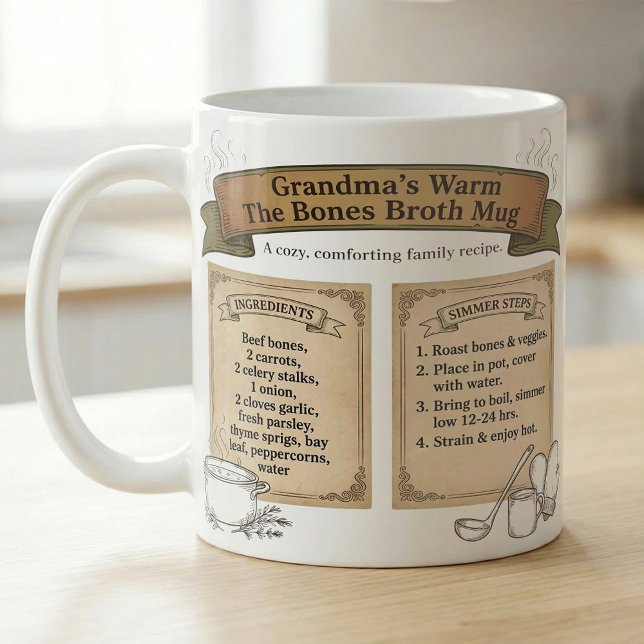 Mug Bouillon d'os douillet recette de grand-mère (Créateur téléchargé)
