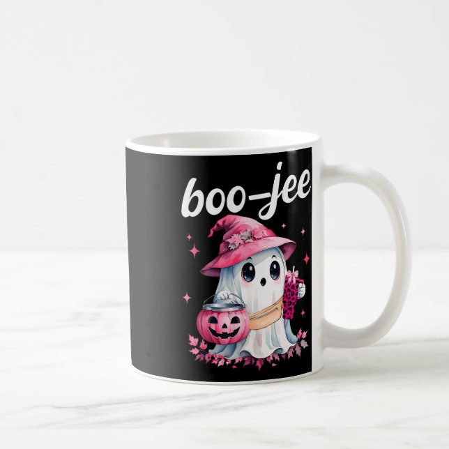 Mug Boujee Boo Jee Éffrayant Citrouille d'Halloween ro (Droite)
