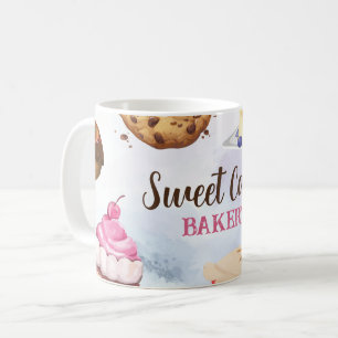Mug Boulangerie Aquarelle Cupcakes Gâteaux Cookies